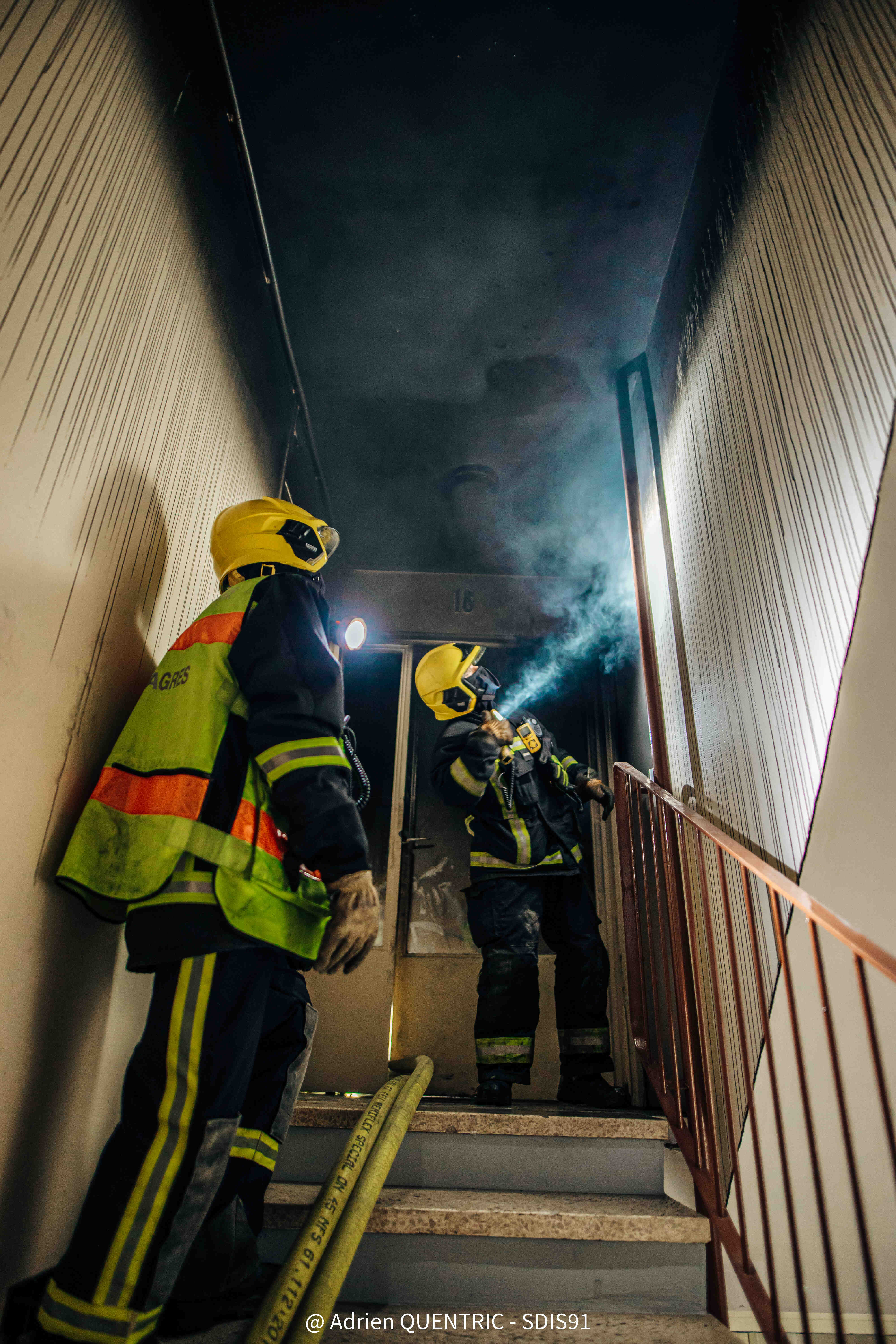 Recherche et sauvetage en intervention incendie